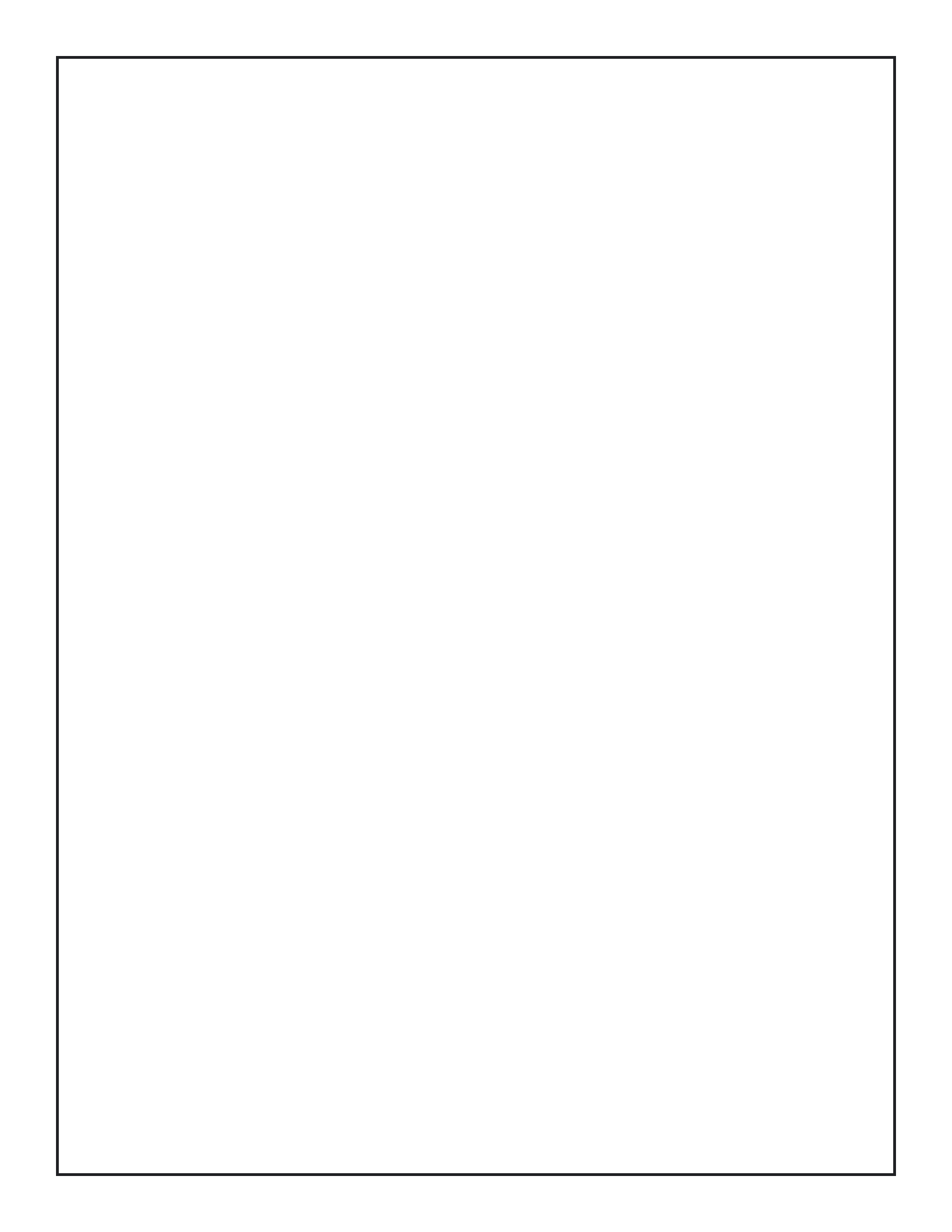 Simple line page border: one thin black line